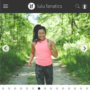 lululemon athletica Trapeze Twist Tank in Grapefruit Pink